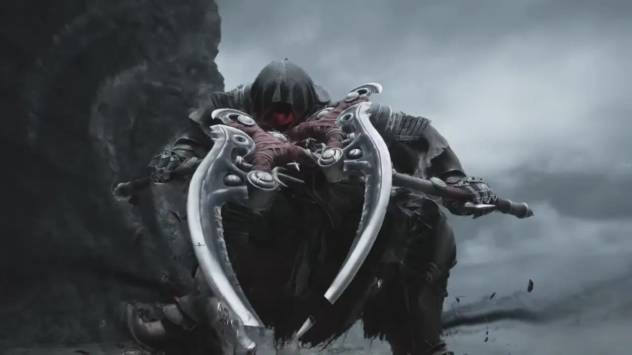 The Hunt boss wielding dual sickles in Phantom Blade Zero