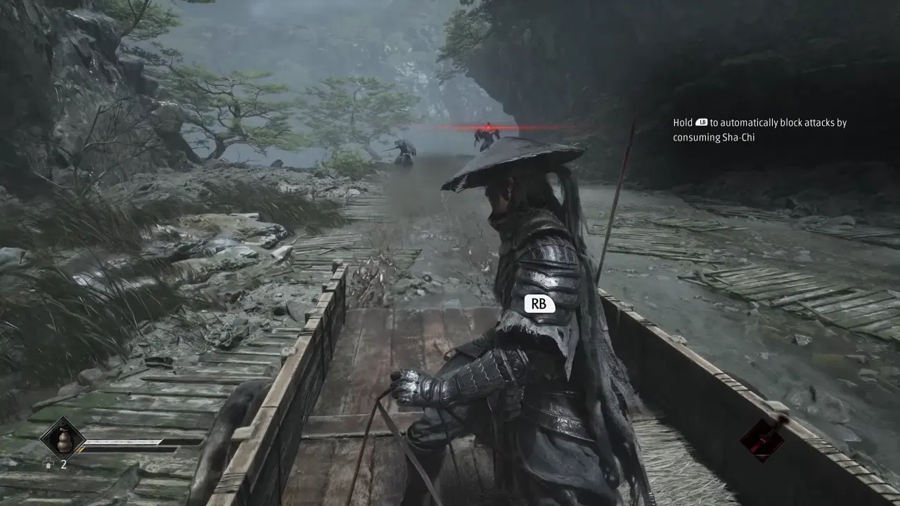 Dodging red flash ranged attack during carriage chase in Phantom Blade Zero